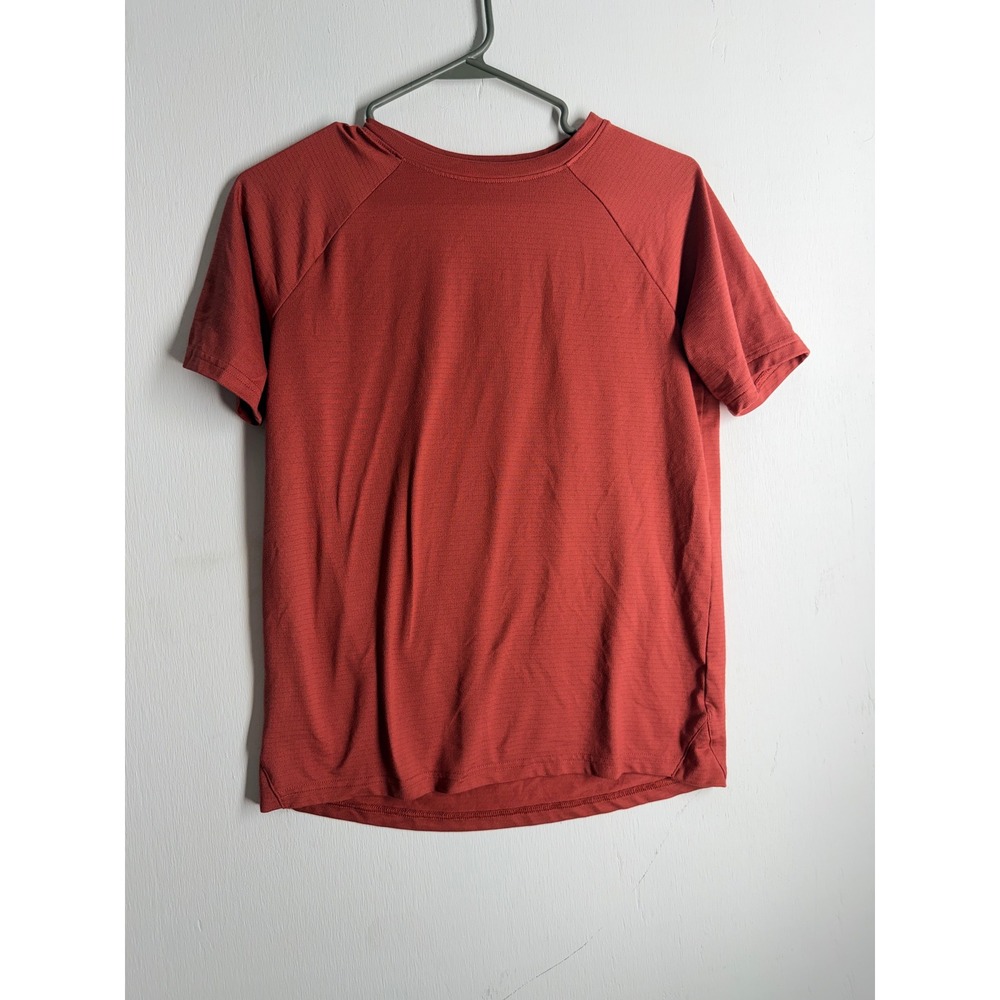 All in Motion Boys XL 14 Short Sleeve Active T-Shirt Rust Red Textured Athletic